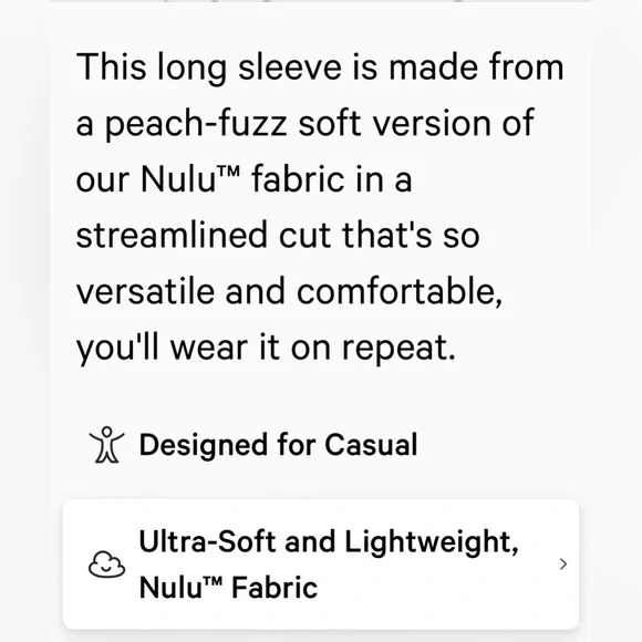 NWT Lululemon Wundermost Nulu Long Sleeve Size Large Solar Gray - Picture 4 of 8